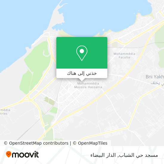 خريطة مسجد حي الشباب