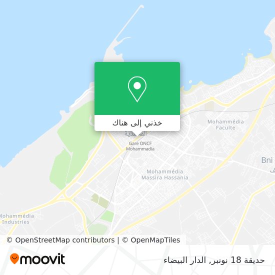 خريطة حديقة 18 نونبر