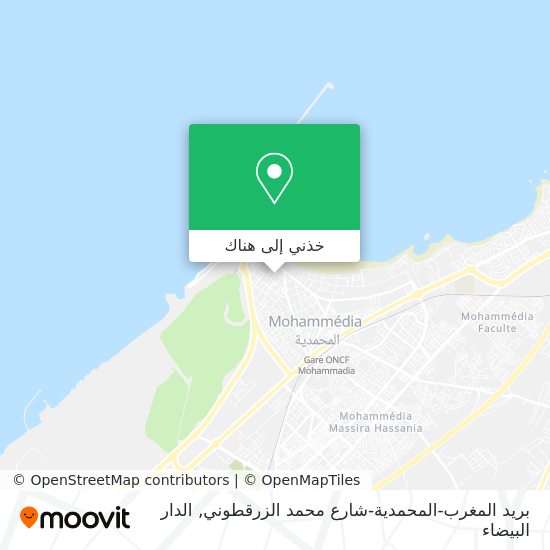 خريطة بريد المغرب-المحمدية-شارع محمد الزرقطوني