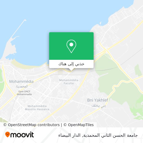 خريطة جامعة الحسن الثاني المحمدية