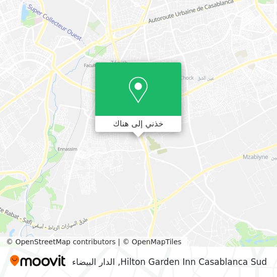 خريطة Hilton Garden Inn Casablanca Sud