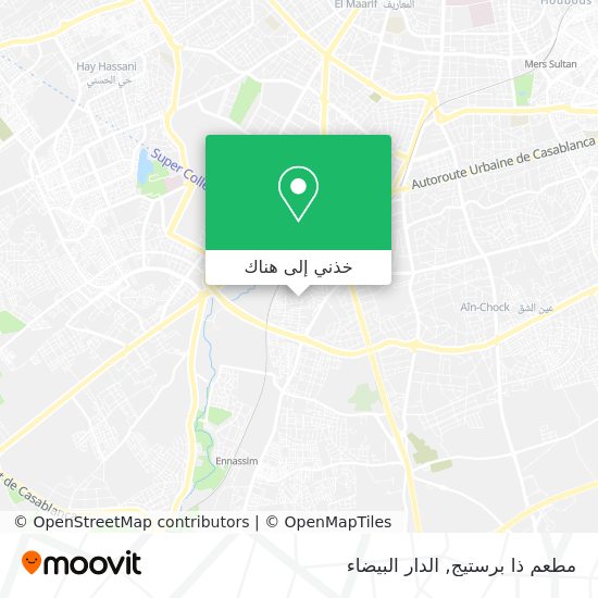 خريطة مطعم ذا برستيج