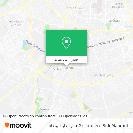 خريطة La Grillardière Sidi Maarouf
