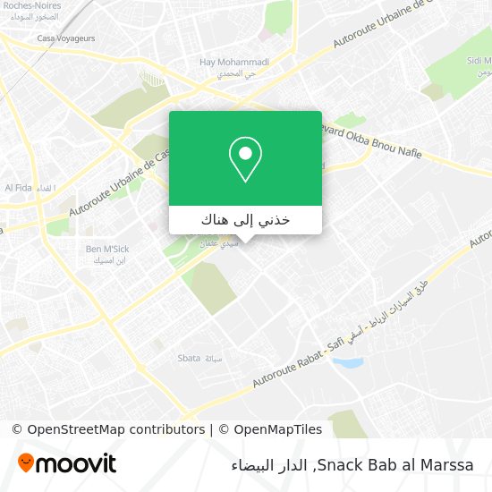 خريطة Snack Bab al Marssa
