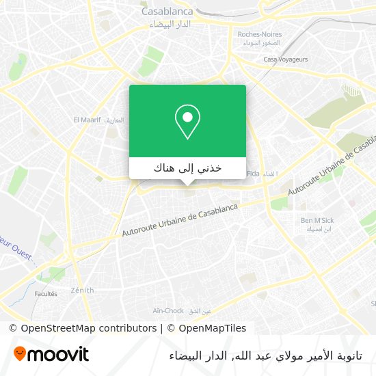 خريطة تانوبة الأمير مولاي عبد الله