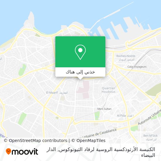 خريطة الكنيسة الأرثوذكسية الروسية لرقاد الثيوتوكوس