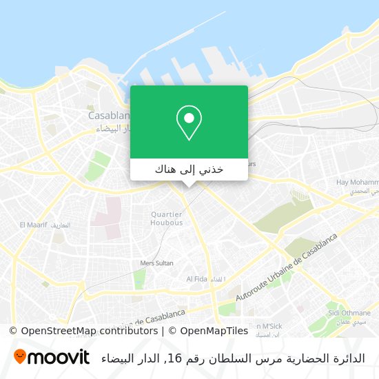 خريطة الدائرة الحضارية مرس السلطان رقم 16