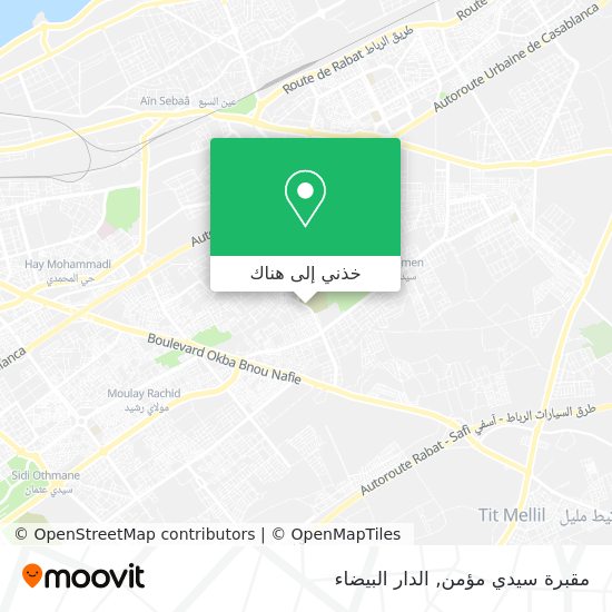 خريطة مقبرة سيدي مؤمن