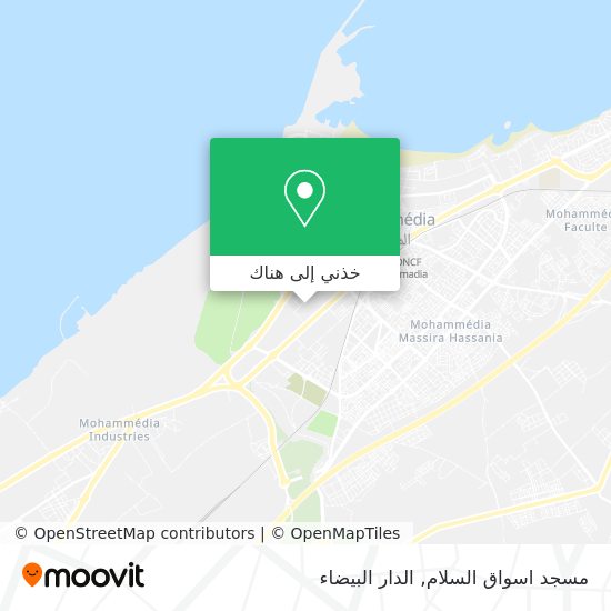 خريطة مسجد اسواق السلام