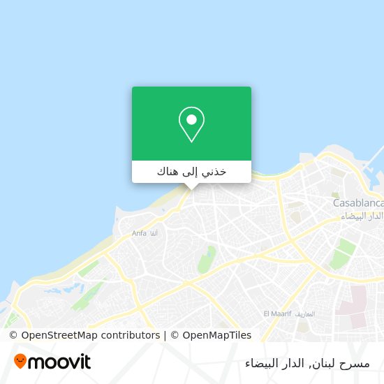 خريطة مسرح لبنان