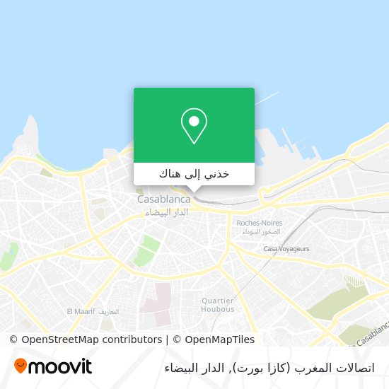 خريطة اتصالات المغرب (كازا بورت)