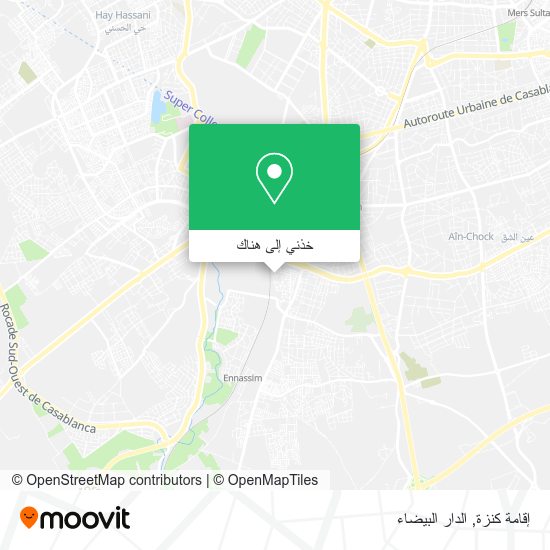 خريطة إقامة كنزة