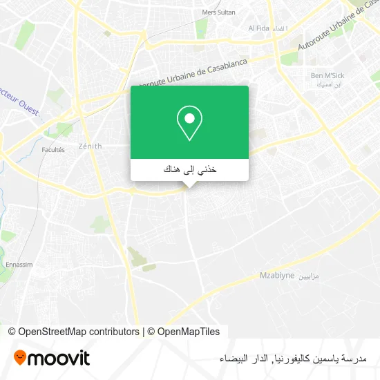 خريطة مدرسة ياسمين كاليفورنيا