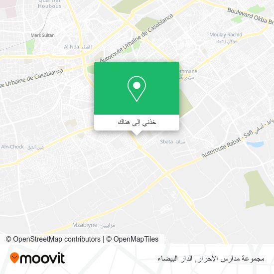 خريطة مجموعة مدارس الأحرار