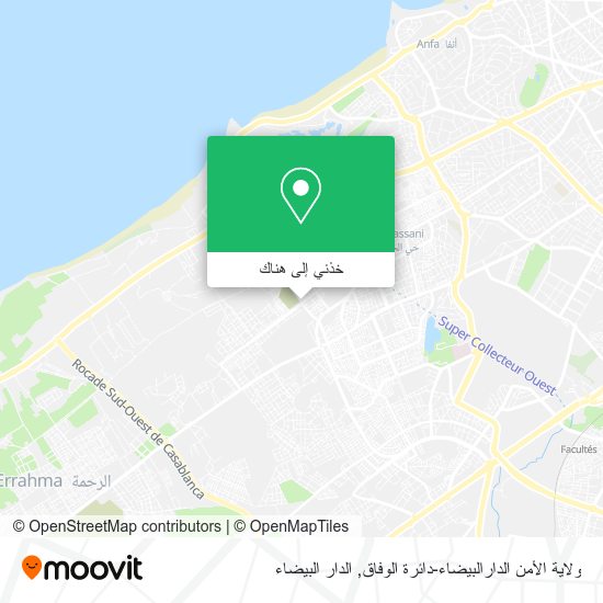خريطة ولاية الأمن الدارالبيضاء-دائرة الوفاق