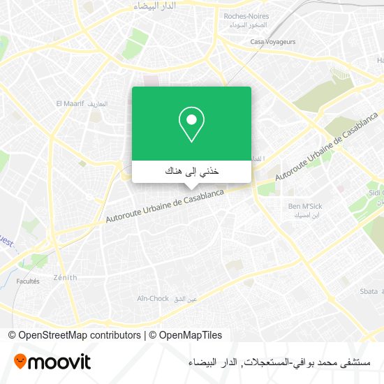 خريطة مستشفى محمد بوافي-المستعجلات