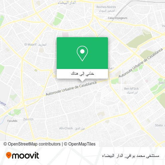خريطة مستشفى محمد بوافي