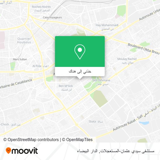 خريطة مستشفى سيدي عثمان-المستعجلات