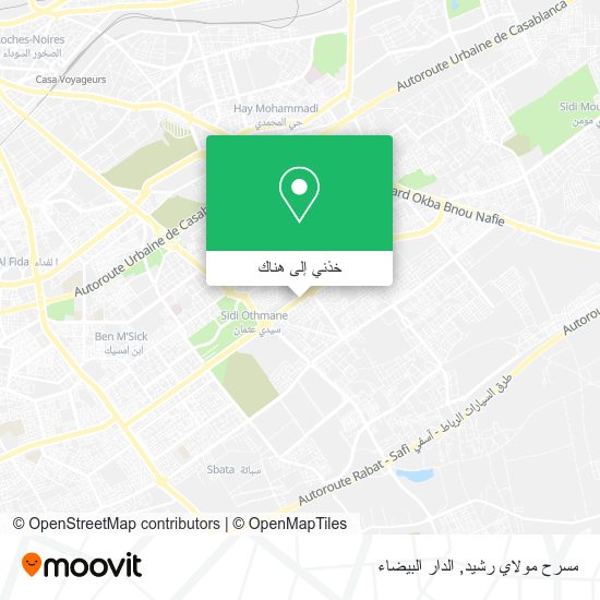خريطة مسرح مولاي رشيد