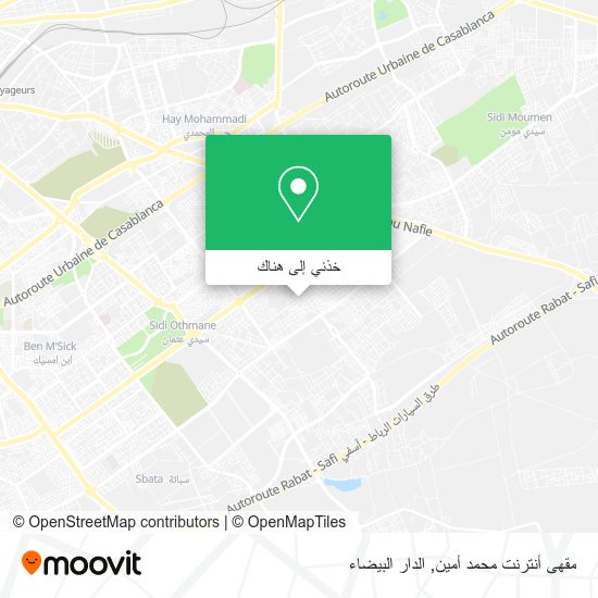 خريطة مقهى أنترنت محمد أمين