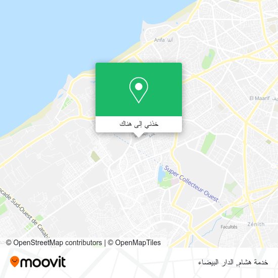 خريطة خدمة هشام