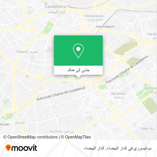 خريطة مونتيسوري في الدار البيضاء