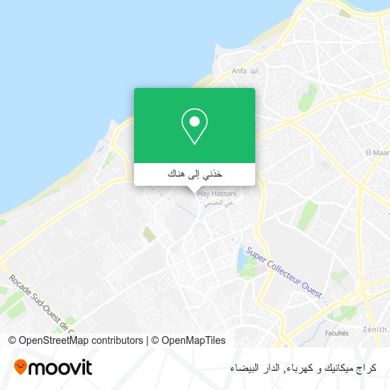 خريطة كراج ميكانيك و كهرباء