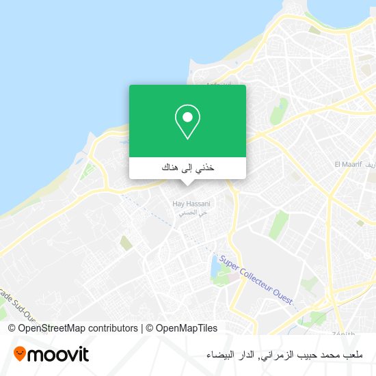 خريطة ملعب محمد حبيب الزمراني