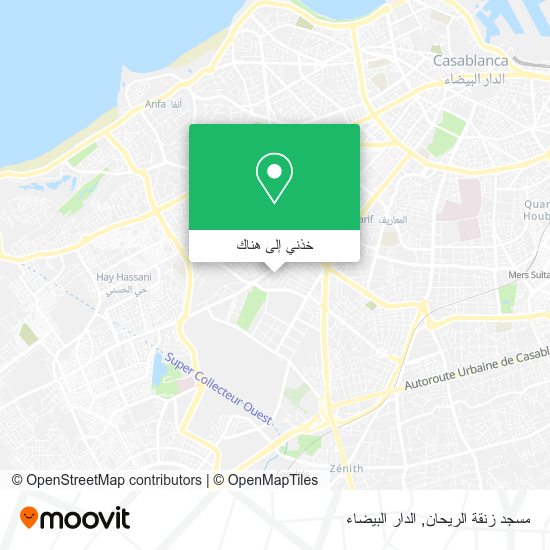 خريطة مسجد زنقة الريحان