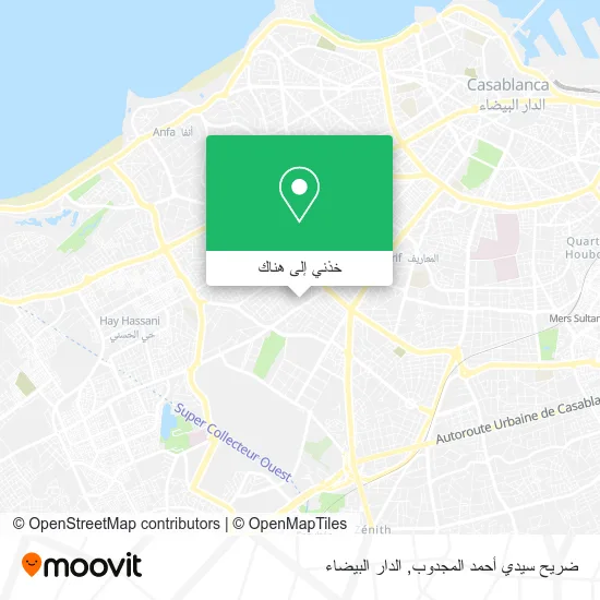 خريطة ضريح سيدي أحمد المجدوب