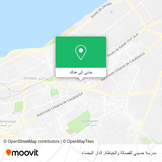 خريطة مدرسة حسيني للفصالة والخياطة