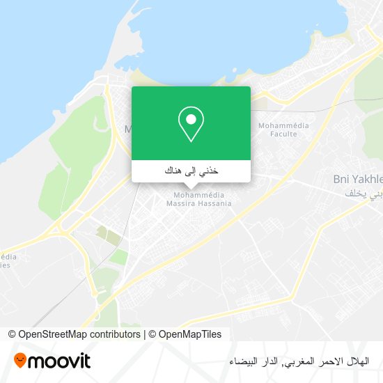 خريطة الهلال الاحمر المغربي