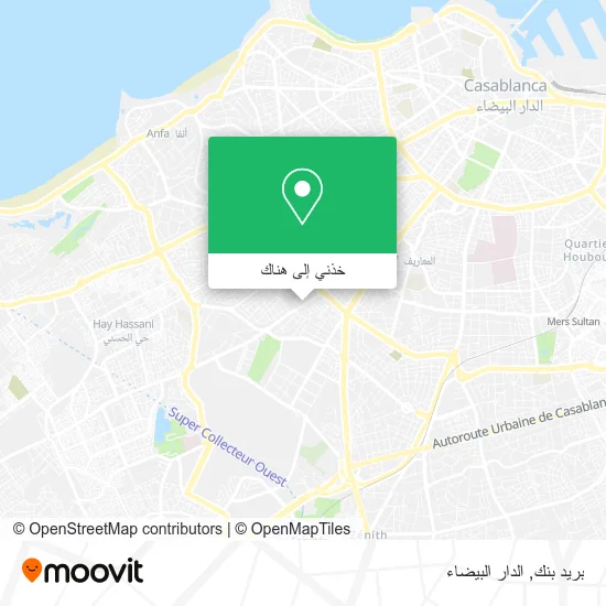 خريطة بريد بنك
