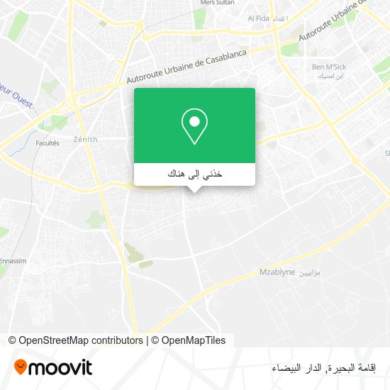 خريطة إقامة البحيرة