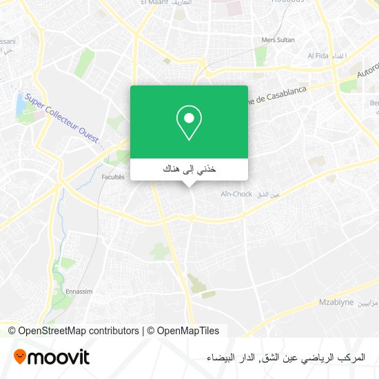 خريطة المركب الرياضي عين الشق
