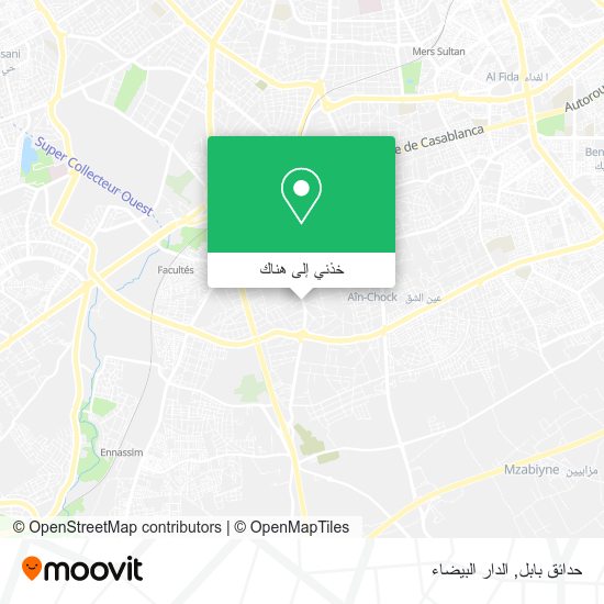 خريطة حدائق بابل