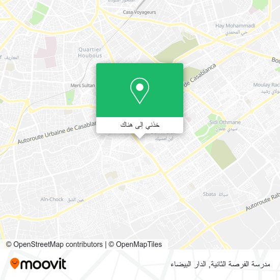 خريطة مدرسة الفرصة الثانية