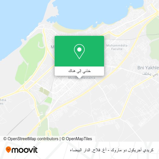 خريطة كريدي أجريكول دو ماروك - آغ. فلاح