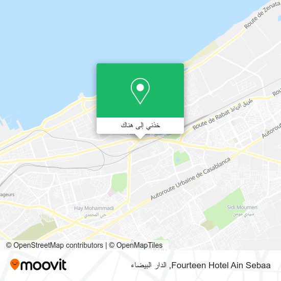 خريطة Fourteen Hotel Ain Sebaa