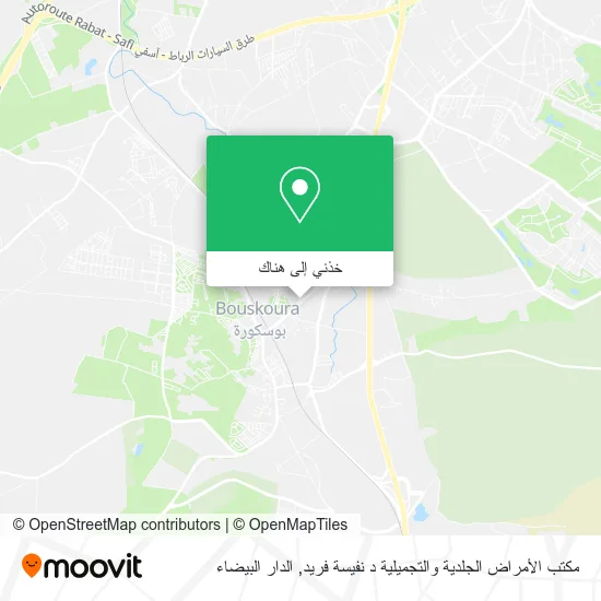 خريطة مكتب الأمراض الجلدية والتجميلية د نفيسة فريد