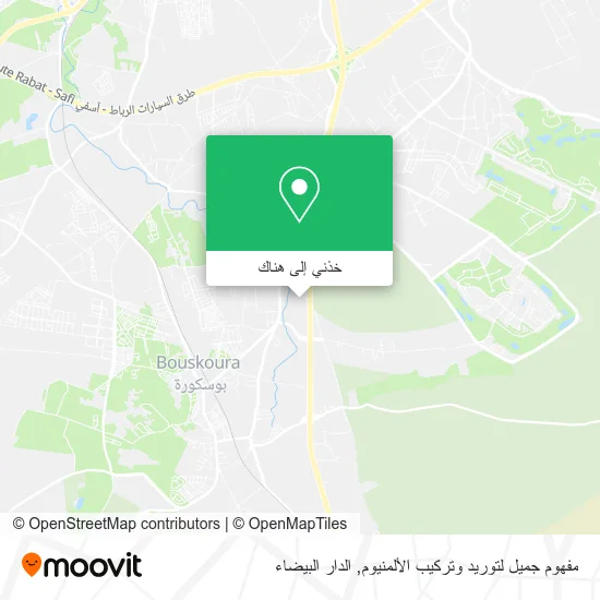خريطة مفهوم جميل لتوريد وتركيب الألمنيوم