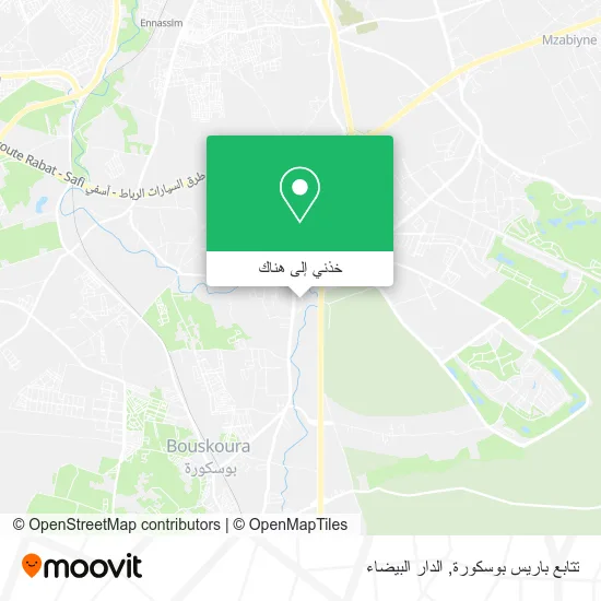 خريطة تتابع باريس بوسكورة