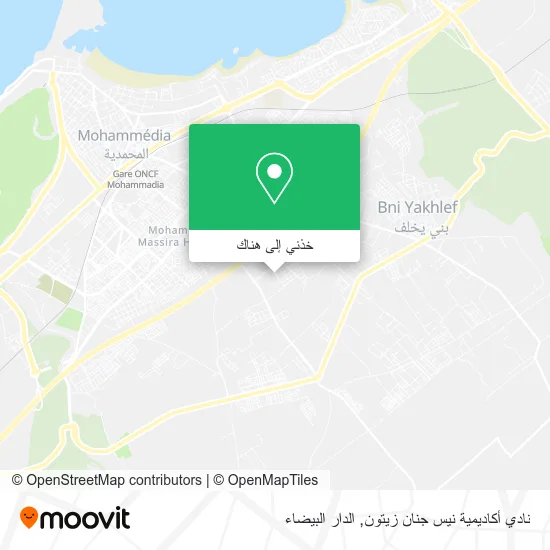 خريطة نادي أكاديمية نيس جنان زيتون