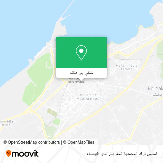 خريطة اسبيس ترك المحمدية المغرب