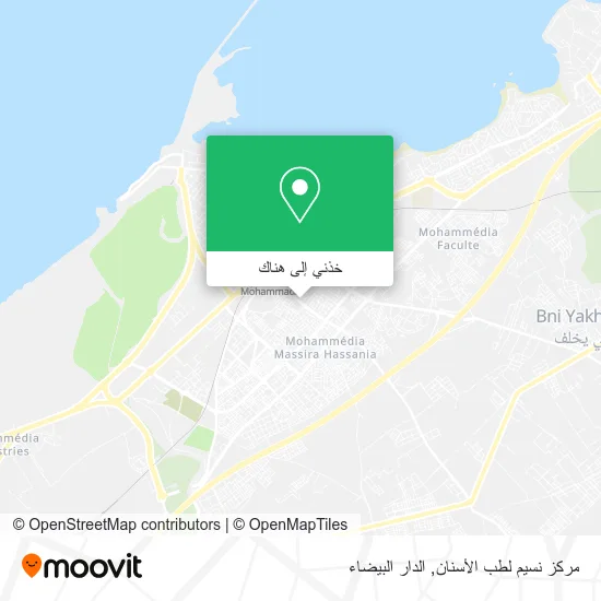 خريطة مركز نسيم لطب الأسنان