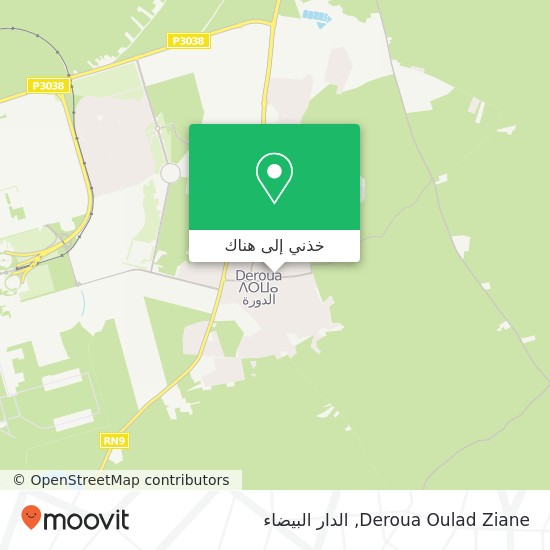 خريطة Deroua Oulad Ziane