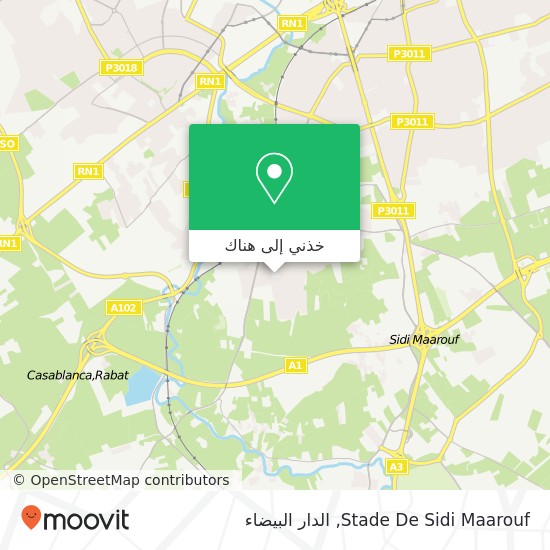 خريطة Stade De Sidi Maarouf