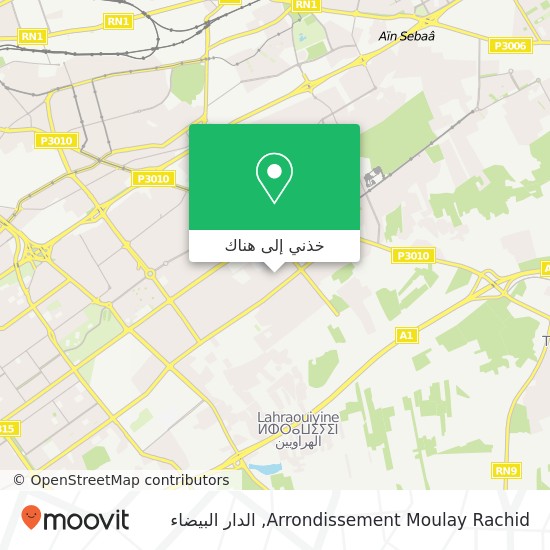 خريطة Arrondissement Moulay Rachid