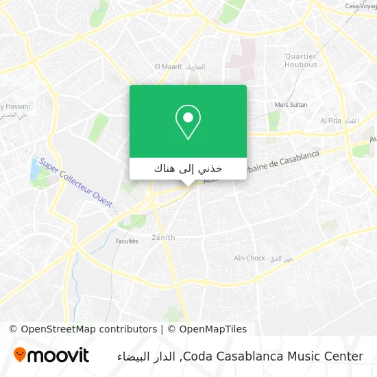 خريطة Coda Casablanca Music Center