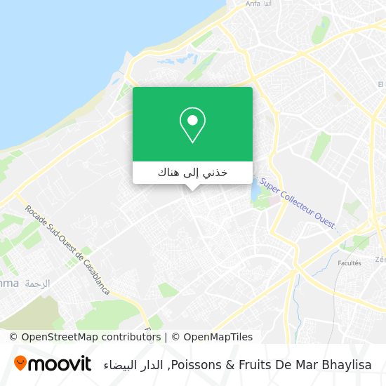 خريطة Poissons & Fruits De Mar Bhaylisa